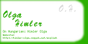 olga himler business card
